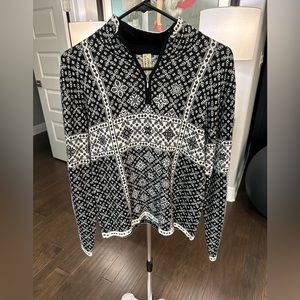 NWOT Obermeyer Womens Half Zip Ski Knit Sweater